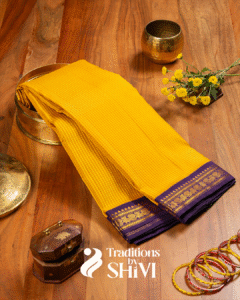 7-Kanchipuram silk saree-Musterd Yellow